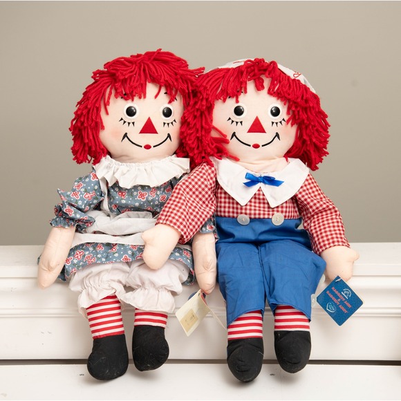 Applause Other - VTG Raggedy Ann & Andy 85th Birthday Anniversary Doll Set CottageCore w /Tags